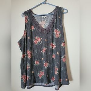 5 Piece Lot Maurices and Boutique Size 2x Short Sleeve Floral Dress Blouse Tank